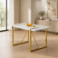 Table de salle à manger rectangulaire Modern Glam-776336822-776336778