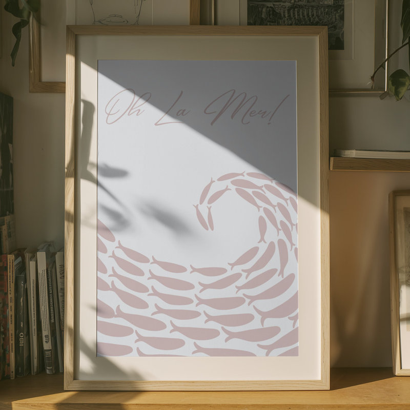 Wrapped Canvas Print, 76.2 cm H x 50.8 cm W, Pink