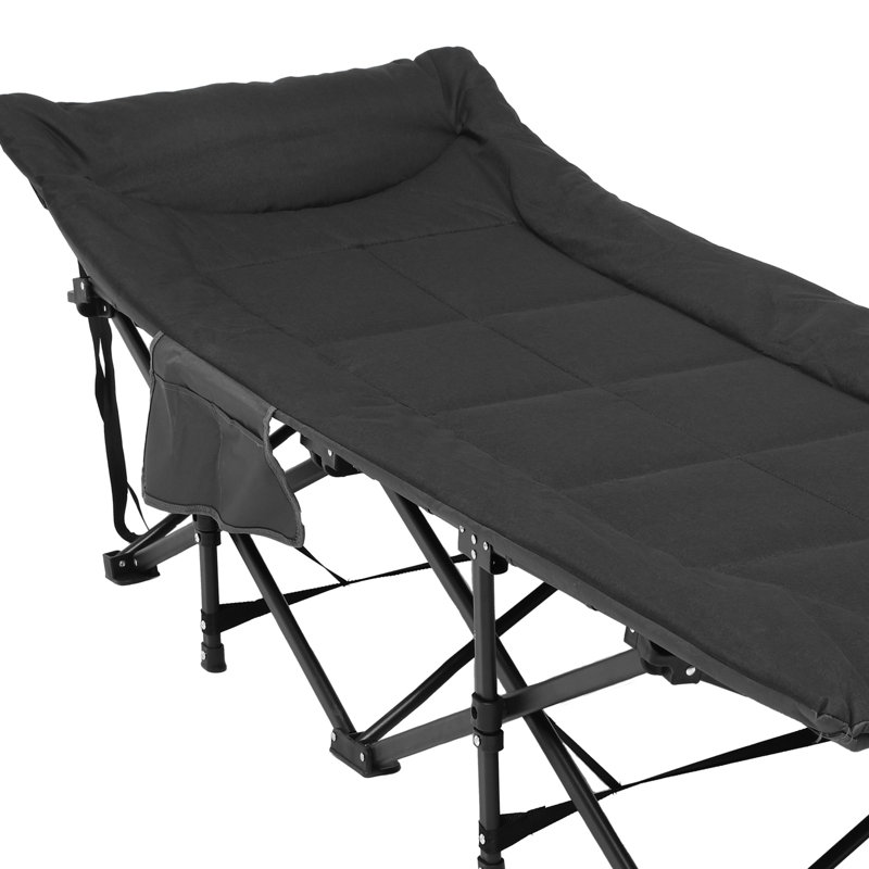 Folding Recliner Chair, Black