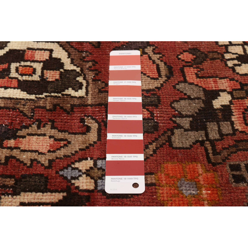 Hilel One-of-a-Kind Rectangle 4'11" X 7'1" 1990s Wool Area Rug Red