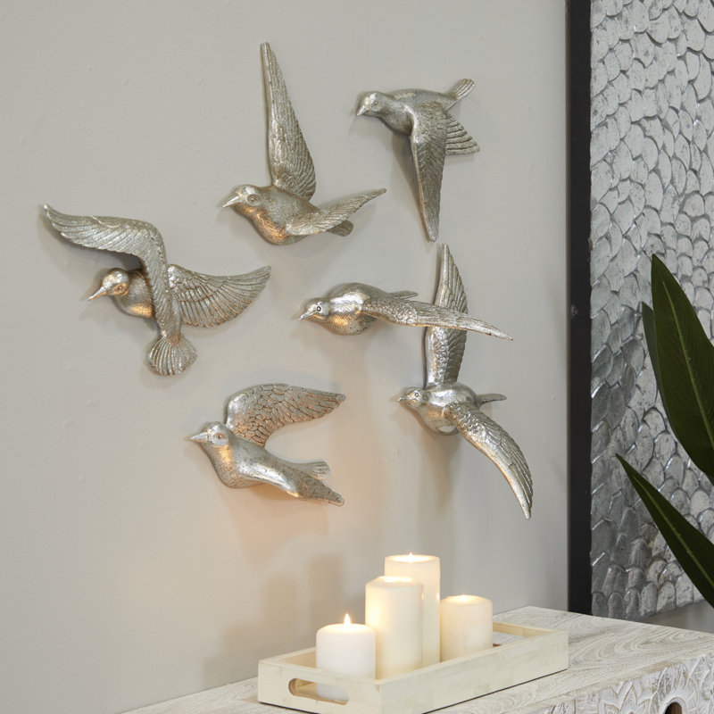 Traditional Landscape & Nature Wall Decor on Stone, Silver