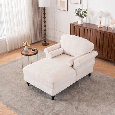 Chaise longue surdimensionnée pour l'intérieur, canapé-lit simple en chenille avec siège large, fauteuil rembourré avec paresseux, ensemble de canapé-lit
