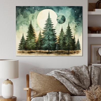 Minimalisme, arbre de Noël forêt II - pin, art mural