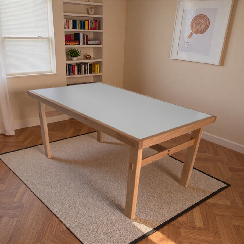 Bureau d'écriture Durable, H 29,44 po x l 70,86 po x P 33,46 po, Blanc