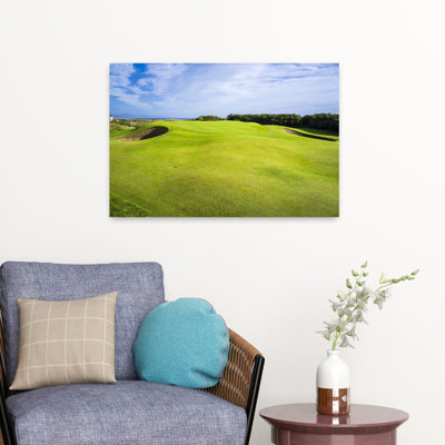 Second Hole Of Royal Dornoch Championship Course, Dornoch, Sutherland, Highlands, Scotland Abstract Contemporary Architecture Landscape Wall Art