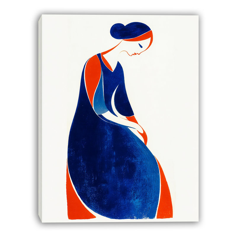 Silhouette de soirée, art mural sur toile tendue, H 40 po x l 30 po x P 1,5 po