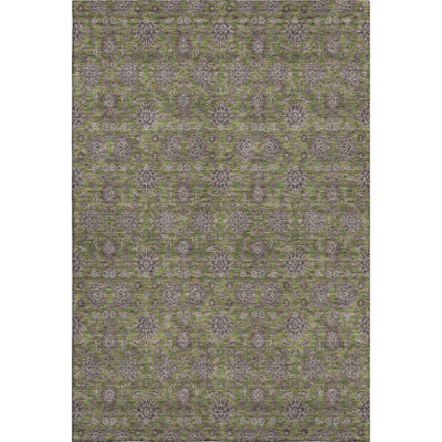 Premium Machine Washable Prisco Olive Rug
