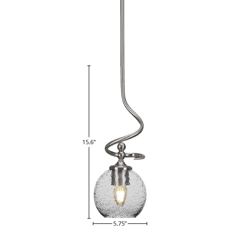 Mini-luminaire suspendu 1 lumière Capri