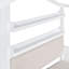 Lit simple avec canapé, lit plateforme pour enfants avec deux tiroirs et tablette de rangement, blanc (ancien SKU: HL000065AAK)-1075918530