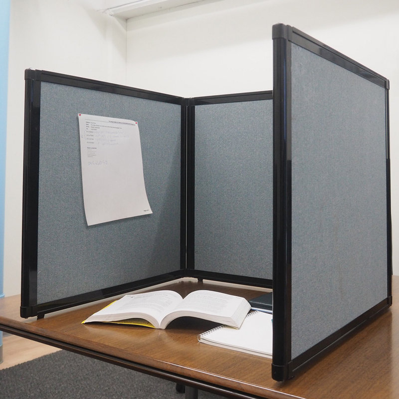 Versare Tabletop Booth Display, Powder Blue, 24" x 78"