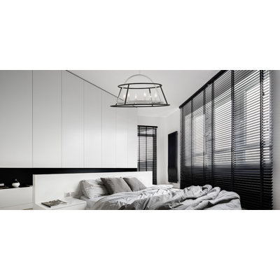 6lt Chandeiler, Black+Nickel