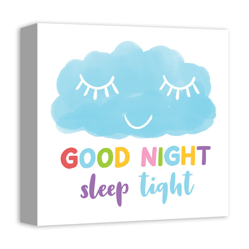 Art de toile serrée good night sleep Maag, H 16 po x l 16 po x P 1,25 po, Toile tendue