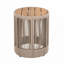 Table d'appoint d'extérieur en corde de rotin et bois d'acacia - Mobilier de patio résistant aux intempéries pour le jardin, la cour et le balcon-253584848