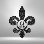 Décoration murale en acier personnalisée "Fleur De Lis"