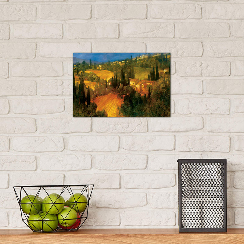 Hillside - Tuscany by Philip Craig - Wrapped Canvas Painting, 20.32 cm H x 30.48 cm W