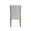 Table de salle à manger extensible à tréteaux avec 4 chaises d'appoint rembourrées-124445025