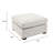 Bennett Flange Seam Modular Ottoman - Tan Twill