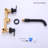 Wall Mounted Optional 2-handle Bathroom Faucet