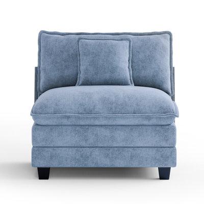 Canapé modulaire modulaire en U en chenille de 111,5 po avec deux repose-pieds Maney