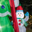 Bonhomme de neige gonflable illuminé avec arbre de Noël