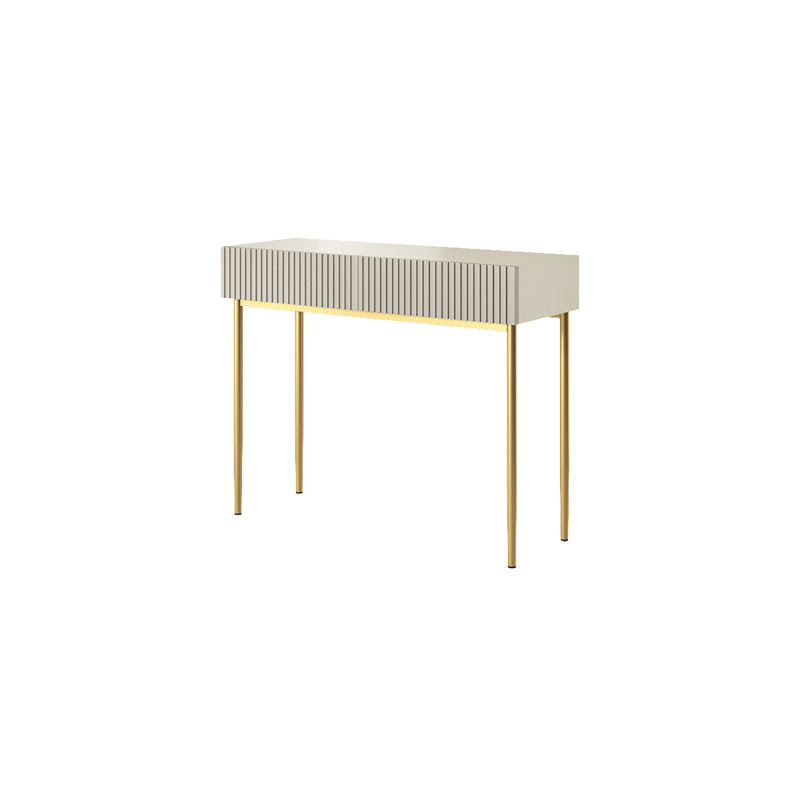 Aleetha Secretary Desk, Cream/Gold