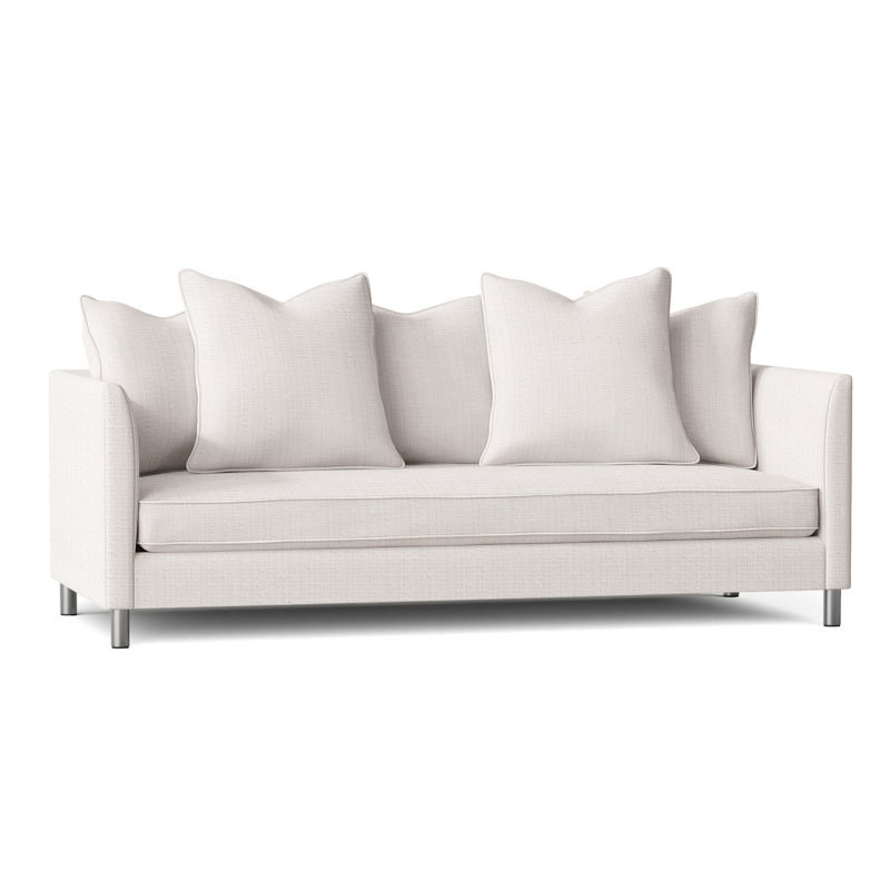 Taylor 87.5" Wide Patio Sofa with Cushions, White Sunbrella 6063-000