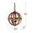 4 - Light Wood Chandelier