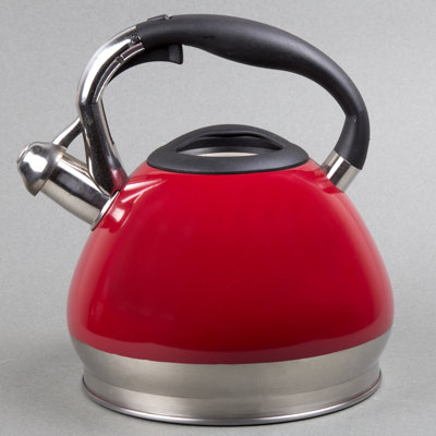 Creative Home Triumph 3.5 Quarts Stainless Steel Whistling Stovetop Tea Kettle