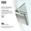 Cabine de douche à charnière sans cadre avec verre transparent 3/8 et base Monteray l 48 po x P 36 po x H 79 po-2122494961-2122494956