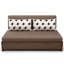 Canapé-coussin en lin brun foncé-648212284