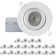 Qplus 4 Inch Airtight Eyeball Gimbal Led Recessed Light 3000k - 20 Pk