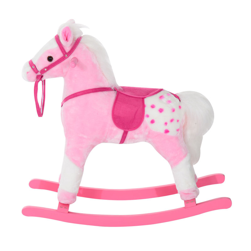 Acquah Kids Plush Rocker, Pink