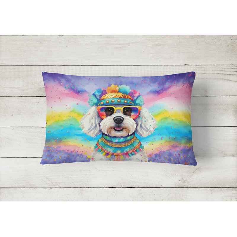  Housse et insert de coussin rectangulaire en polyester pour l'intérieur et l'extérieur
