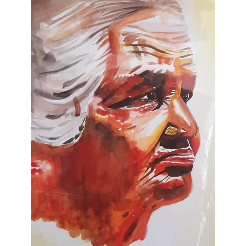 La beauté dorée | Aquarelle sur papier | Par Supriya Jammalamadaka