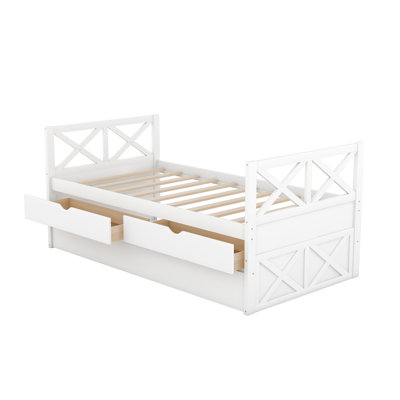 Multi-Functional Daybed With Drawers And Trundle -  STYLISH, OKKK612-SM000228AAK