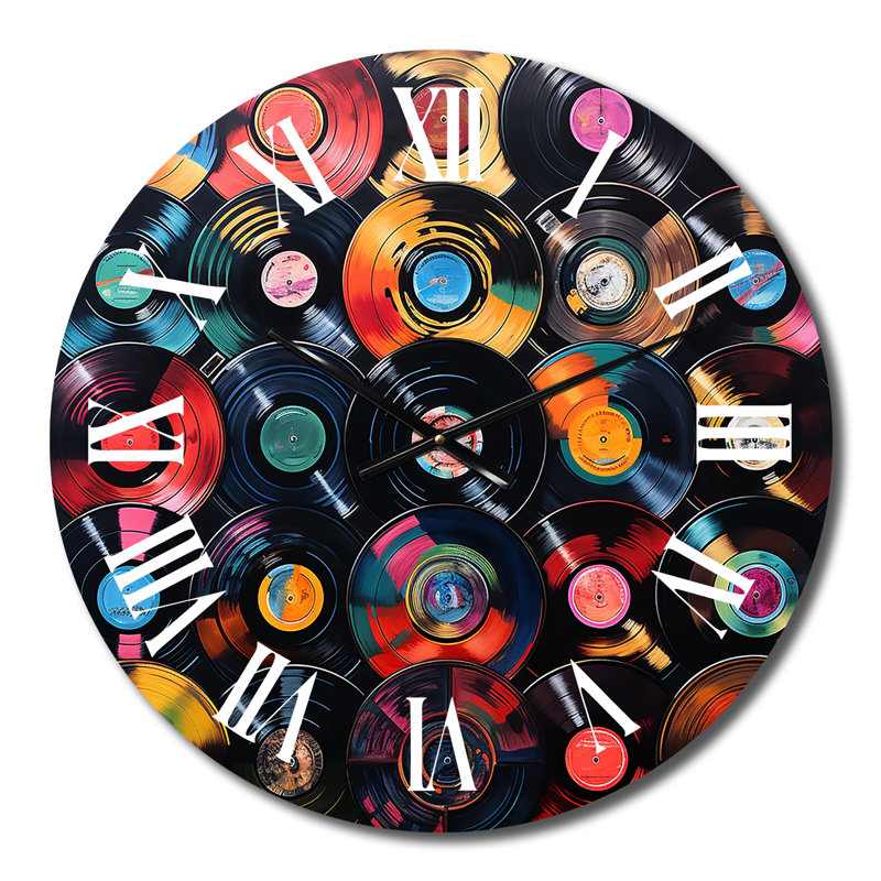 Horloge murale colorée, Petit