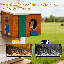 Smart Squirrel House With Camera Solar Powered, 1080p Hd Wooden Squirrel Box For Outside Nesting, App Control, Night Vision, Cloud & Sd Storage, Outdoor Squirrel Nesting Box For Chipmunks