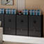 Armoire de rangement en métal avec tablette réglable, classeur, noir-1729642128