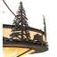 45" Wide Wildlife At Dusk Inverted Pendant