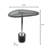 Moderna Marble And Glass End Table