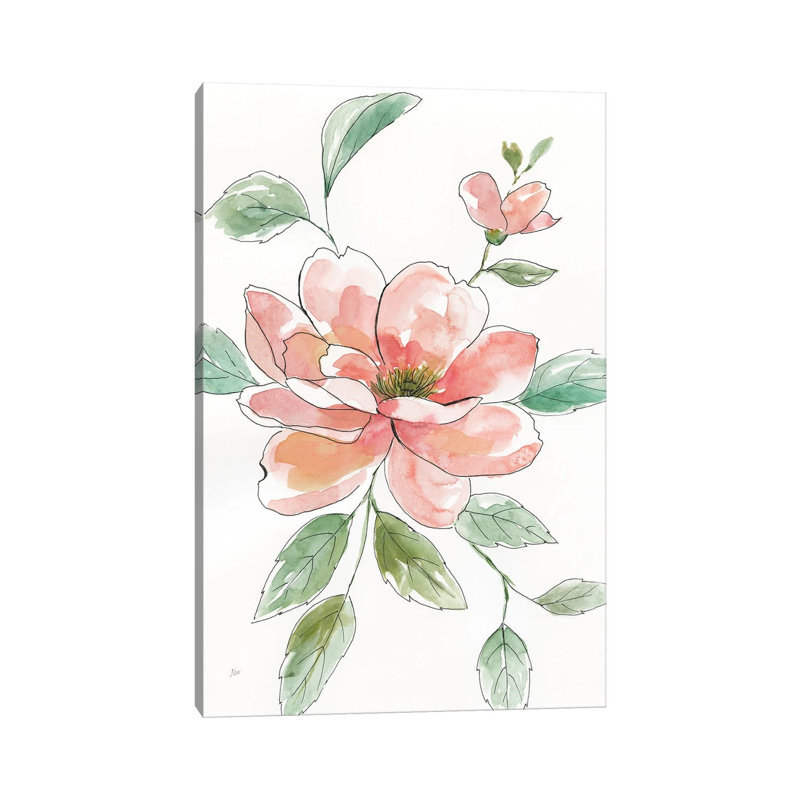Peony Contour By Nan - Wrapped Canvas Art Prints by Nan - Wrapped Canvas Gallery-Wrapped Canvas Giclée, 101.6cm H x 66.04cm W