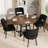 Upholstered Solid Wood Dining Side Chair-1023225748