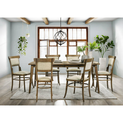 3488 L x 7188 W Dining Set 7 Piece Dining Set Farmhouse Dining Set Dining Table Set