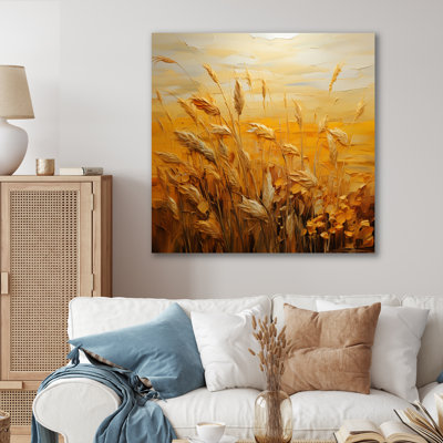 Golden Harvest I - Abstract Landscape Canvas Print