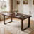 Mid‑Century Modern Rectangular Solid Wood Kitchen Table