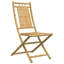  Ensemble bistro 3 pièces pliable en bambou naturel