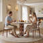 Chaise d'appoint rembourrée en bois massif