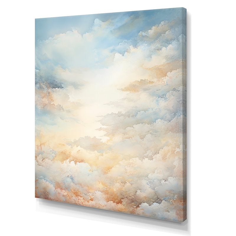 Horizons célestes sur toile, Toile tendue, H 20 po x l 12 po x P 1 po