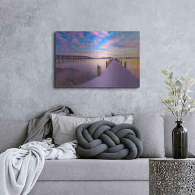 " Purple Cloud Wisp Sunset Reflection " by Ezra Tanner