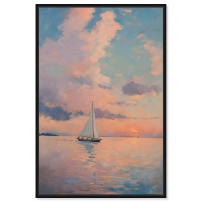 Voile après-midi I, toile Monet Coastal par Art Remedy